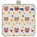 Thickened Waterproof Picnic Blanket - Portable Outdoor Beach Mat for Camping and Hiking 150*200cm(Bow tie bear)