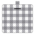 Thickened Waterproof Picnic Blanket - Portable Outdoor Beach Mat for Camping and Hiking 150*200cm(Gray plaid)
