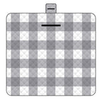 Thickened Waterproof Picnic Blanket - Portable Outdoor Beach Mat for Camping and Hiking 150*200cm(Gray plaid)
