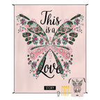 Style STD-001-28 Pink Quick Dry Beach Mat Sand Proof Waterproof Outdoor Picnic Blanket - Compact & Lightweight