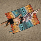 Style STD-001-34 Colorful Quick Dry Beach Mat Sand Proof Waterproof Outdoor Picnic Blanket - Compact & Lightweight